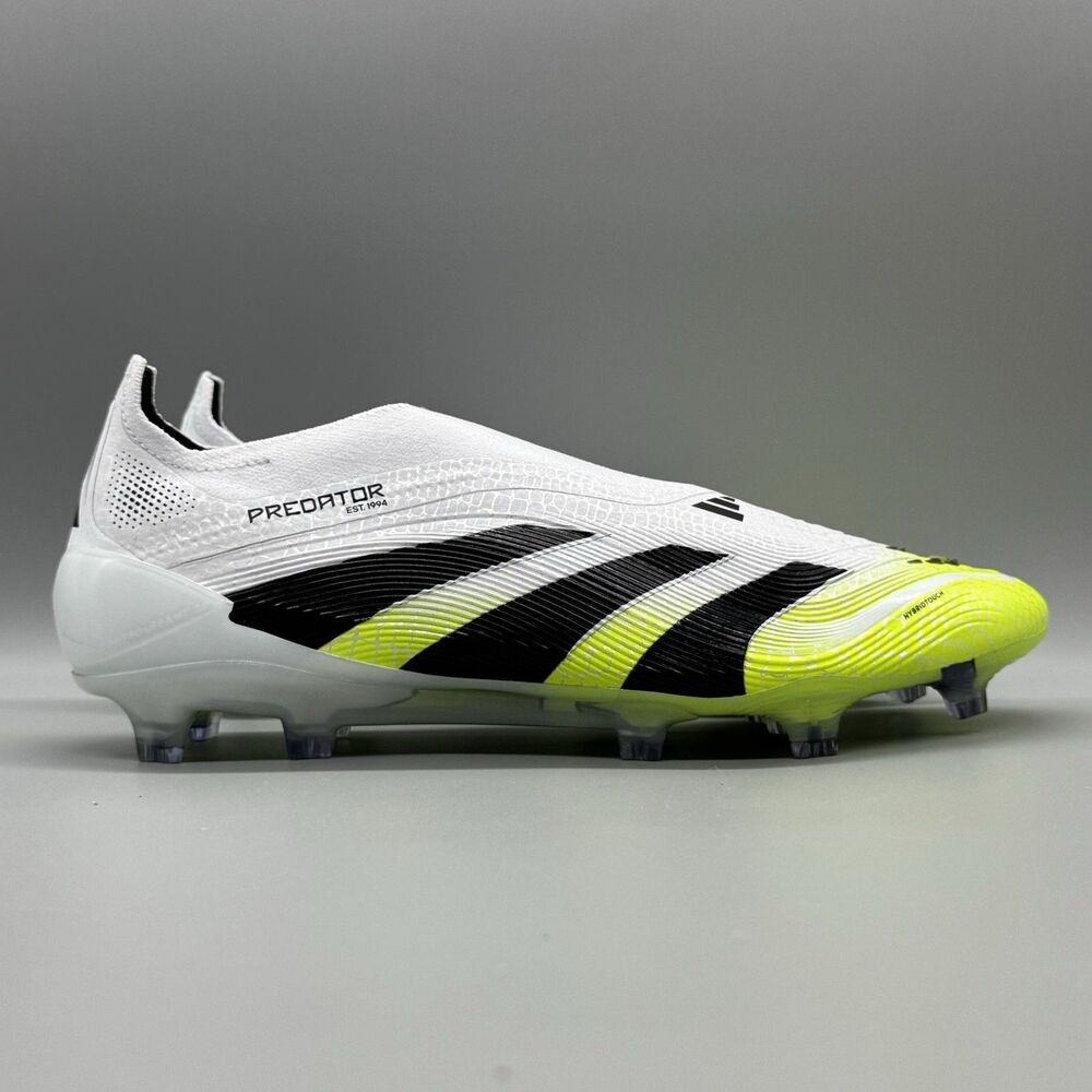 Adidas PREDATOR ELITE LL Laceless FG Cleats Shoes JI1075 Size 9.5 NEW White